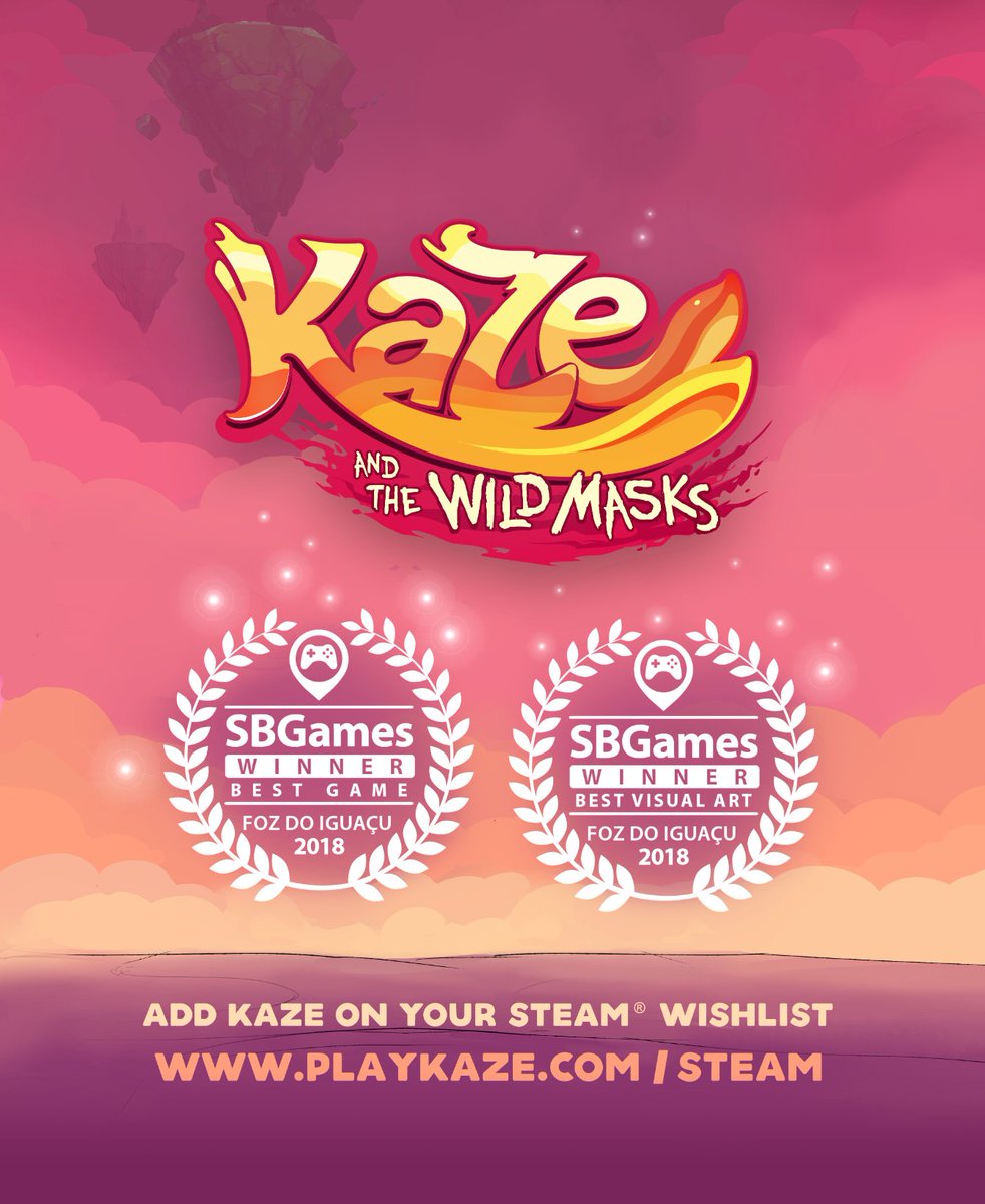 KazeWildMasks's tweet image. Kaze was the winner of BEST GAME and BEST VISUAL ART at the 2018 Edition of the Game's Festival from @sb_games!
A special thanks to all of our fans, this would not be possible without you!
We also thank our talented team from @VoxGameStudio!
#gamedev #indiegames  #pixelart