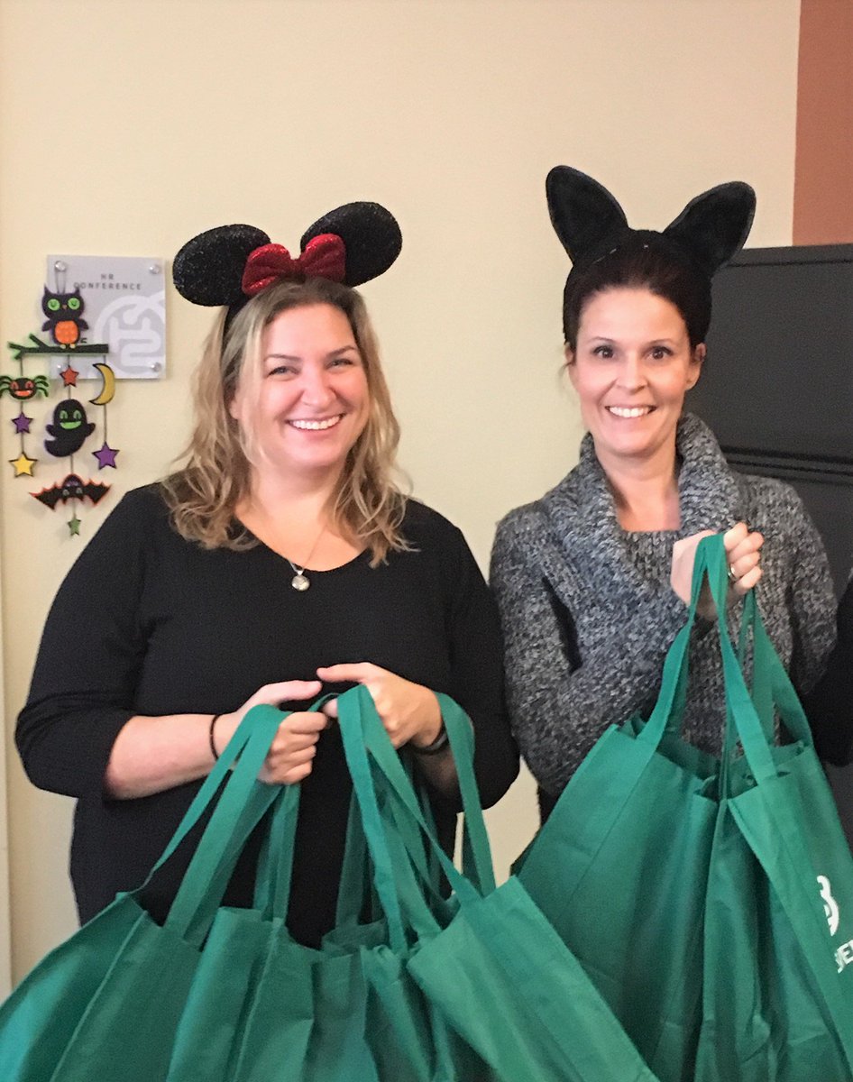 NuveraH2's tweet photo. Trick or Treat: Nuvera GREEN goodie bags are handed out by our HR team on Hallowe’en! #fuelcellmobility #fuelcell #FuelCellsNow https://t.co/QFzMpWVRCo