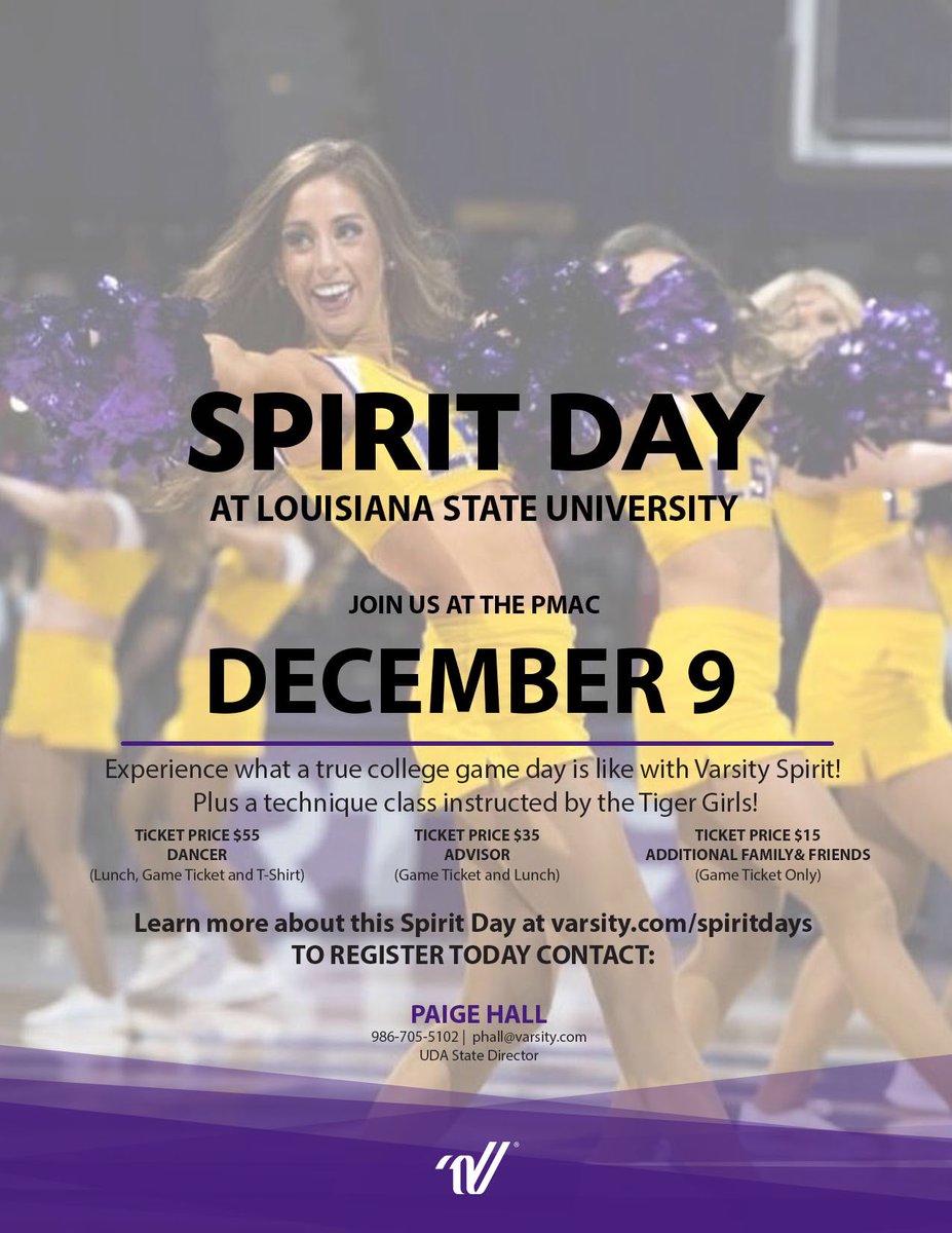 Teaming up with UDA for our first LSU youth day!! Come hang with the TGs!