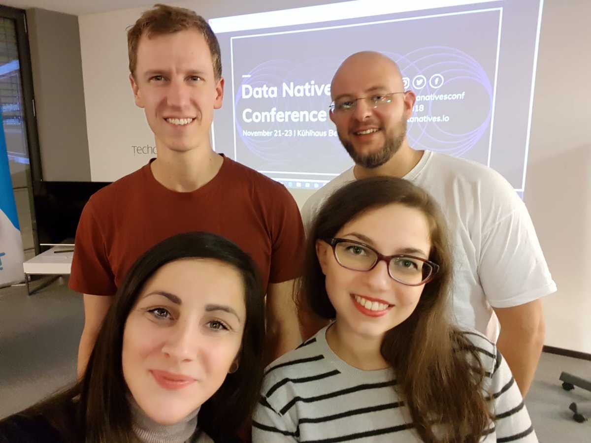 DataNativesCon's tweet image. @Techcode_Berlin, we had an amazing night last night! Thank you for giving us the opportunity to speak about #DN18! Proud of our girls Deniz and @pusterlasilvia😁 #meetup #techcode #100chinameetup #Berlin