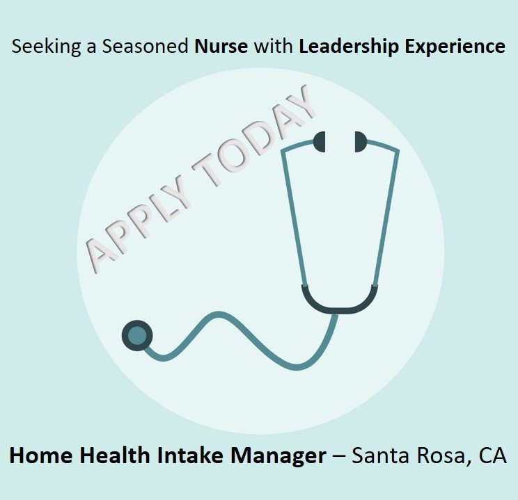 CribbEmmy's tweet photo. St. Joseph Home Health is currently seeking an experienced #RN for a leadership role as Intake Manager in Santa Rosa, CA. #ApplyToday! https://t.co/MFJrT651b0 #PSJHJobs https://t.co/I47baRG1Xd