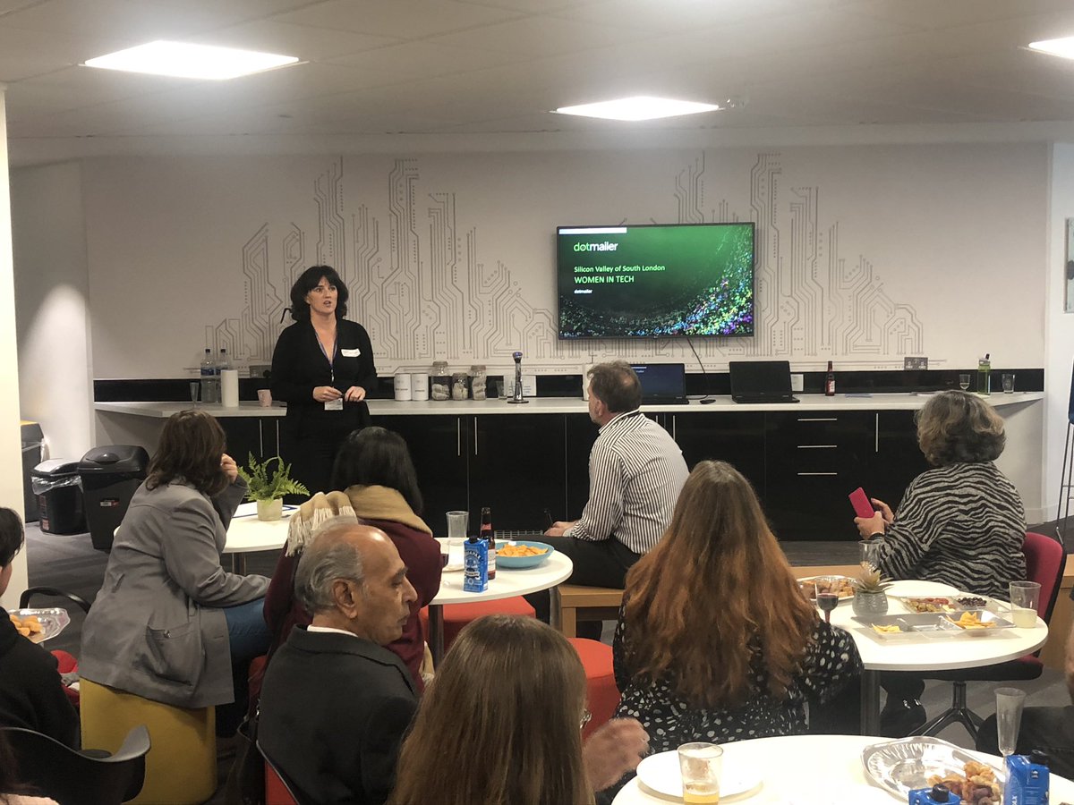 The wonderful <a href="/SaundersSaffron/">Saffron Saunders</a> talking about the Women In Tech initiative <a href="/sinc_innovation/">Sussex Innovation</a> In Croydon.