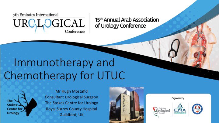 First of many international presentations from the Stokes Centre for Urology, Guildford @ EUSC18 in Dubai! A proud moment to showcase our fantastic new department