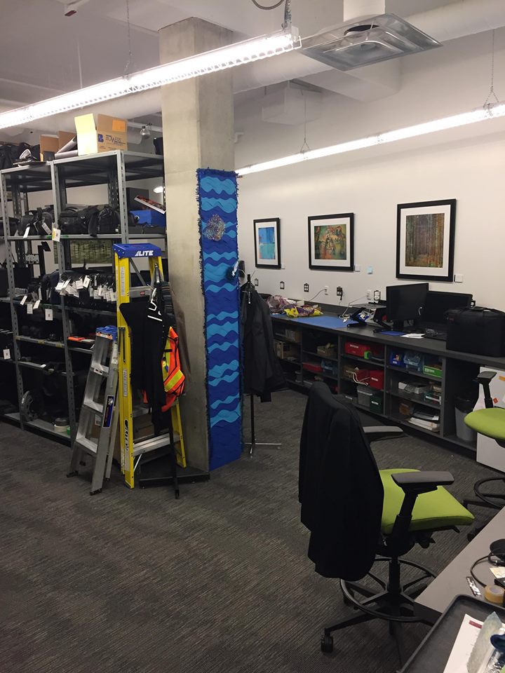 Bcsc202's tweet photo. Cutting Edge new Facility in MacEwan's Allard Hall where shutterbugs and videographers alike can get their gear, all shiny all new. #bcsc202 #JakNik https://t.co/wei2YgOQee