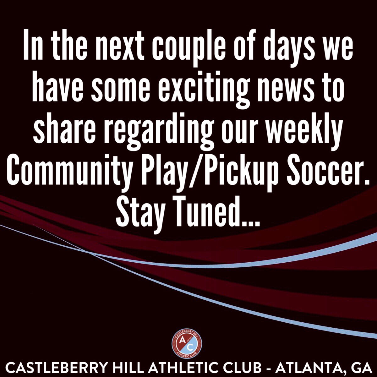 CastleberryAC's tweet photo. ⚽️ Exciting news coming soon ⚽️
#CHAC #CastleberryHillAC #CastleberryHill #Atlanta #ATL #HelpBuildTrenholm #NvmqvamSolvsBibes #Community #SundayLeague #GrassrootsSoccer #CommunityPlay #Soccer #Football #Fútbol #Calcio #Fußball #PickUpSoccer #AtlantaSoccer #ATLSoccer https://t.co/i8AquArZdz