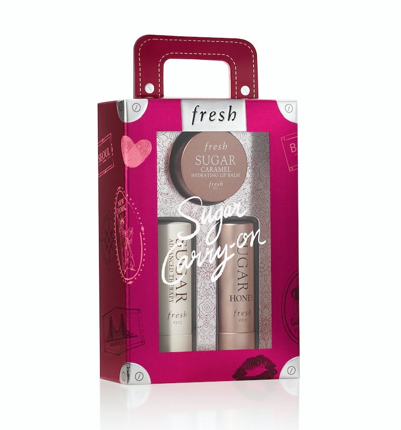 davelackie's tweet photo. Today's luxe skincare giveaway is this Fresh Sugar Carry-On with a trio of the brand's most popular formulas. To enter, RT &amp; follow @davelackie https://t.co/9ZQ52HDt7l