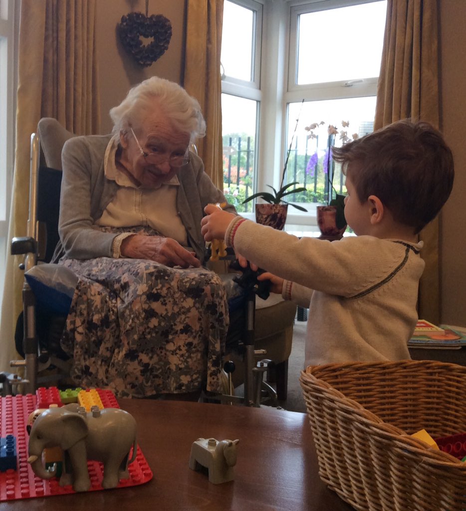 What's  a 100 year age difference between friends?  Our partnership with <a href="/Bramley_Court/">Bramley Court</a> is filled with these moments ❤️