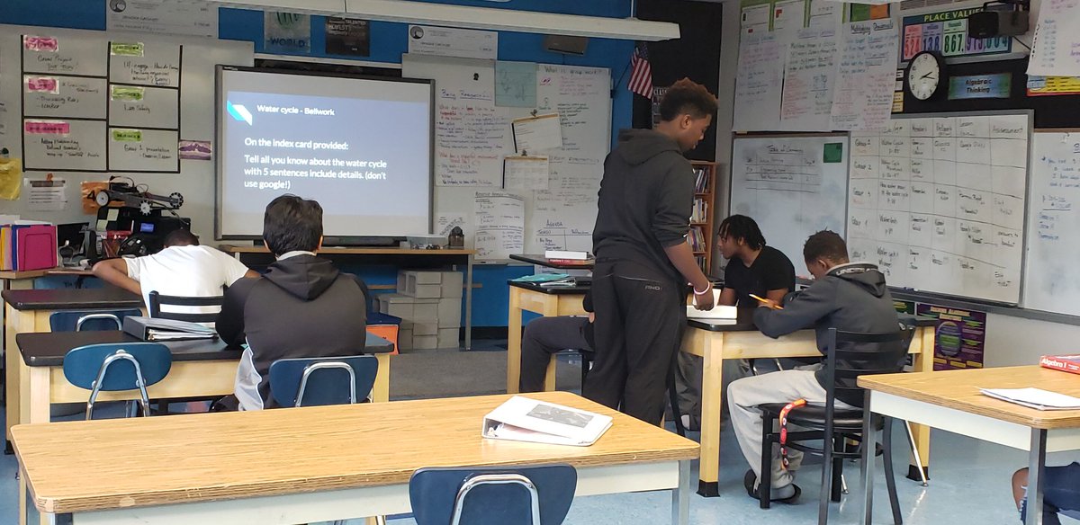 JarushaG's tweet photo. When Ss @CenterAltSchool are teaching their peers. 8th grade Ss are responsible for teaching the lessons during this unit. Omarion is the educator today.  #CASjackets #teachingishardwork #penciltopaper  #leaderinthemaking @frolicknoxen https://t.co/h7z12nKHaG