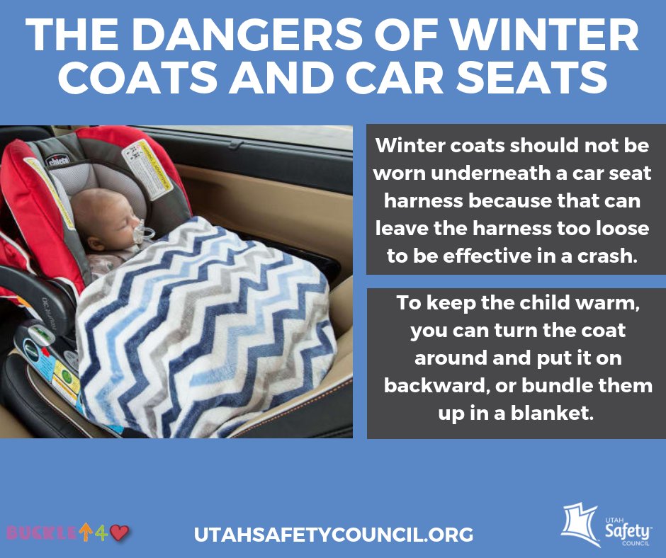 MakeSafetyKnown's tweet image. It’s getting colder and winter will be here in no time! Bulky winter coats and car seats are dangerous. Don’t put anything thicker than a sweatshirt on your child.