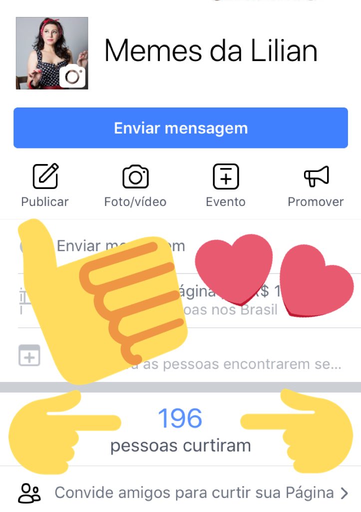 MemesDaLilian's tweet photo. Falta pouco para a página do #MemesDaLilian no Facebook ter 200 curtidas! Manda pro teu amigo 😉 https://t.co/qxGzwIA3V1