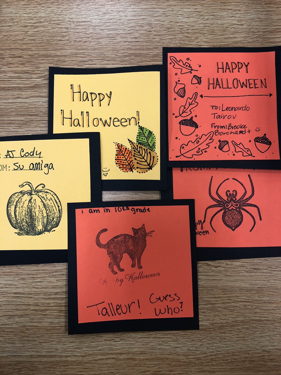 OFHSLibrary's tweet image. Some of the Boo Grams made yesterday in the Library Design Studio! Love to see what our students can create!  #whatwedo #makerspace #ofarmpride #ofpride