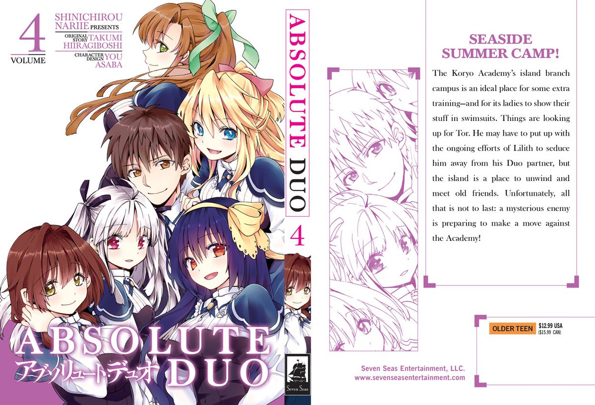 Seven Seas Entertainment on X: ABSOLUTE DUO, Vol 1, Shinichirou Nariie  and Takumi Hiiragiboshi, $12.99