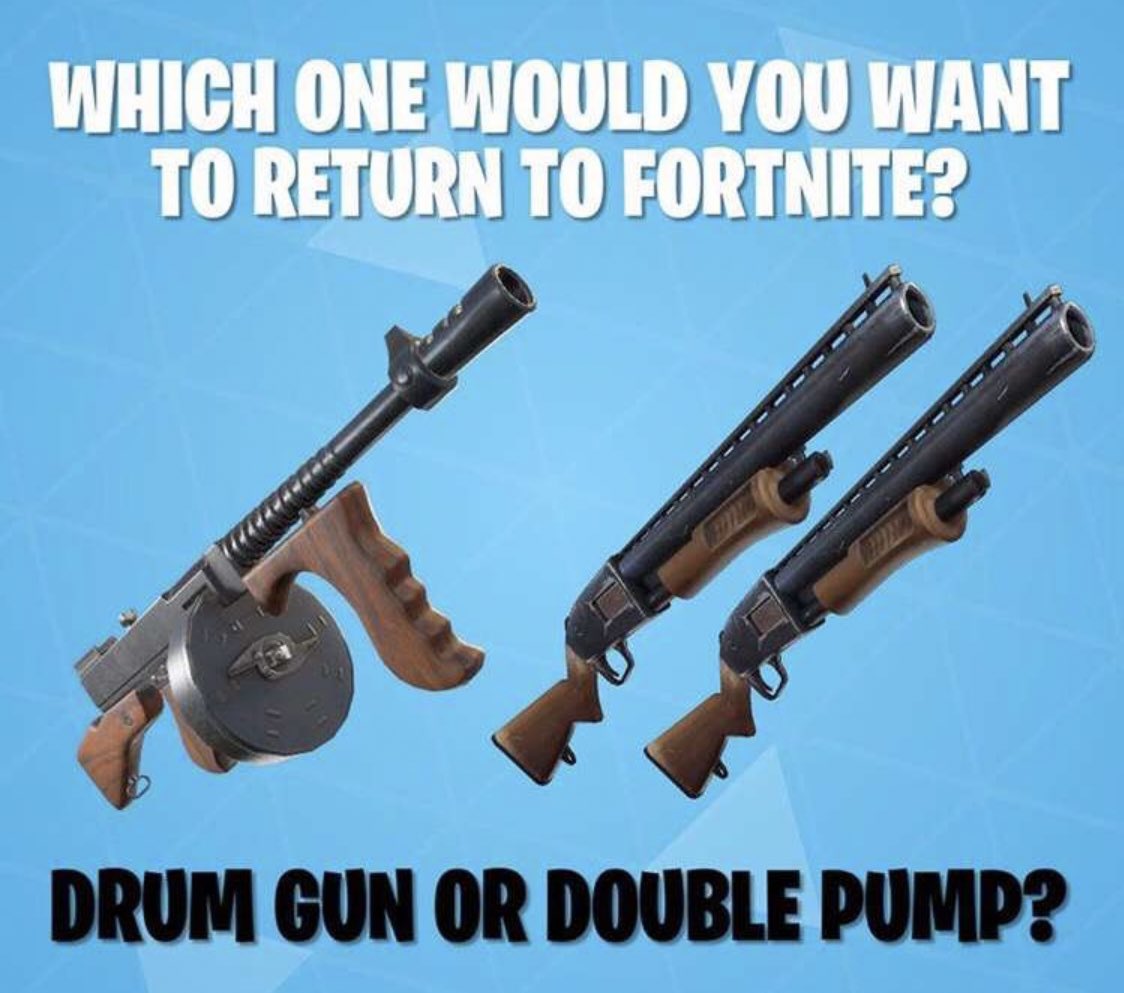 fortnite battle royale - fortnite tommy gun return