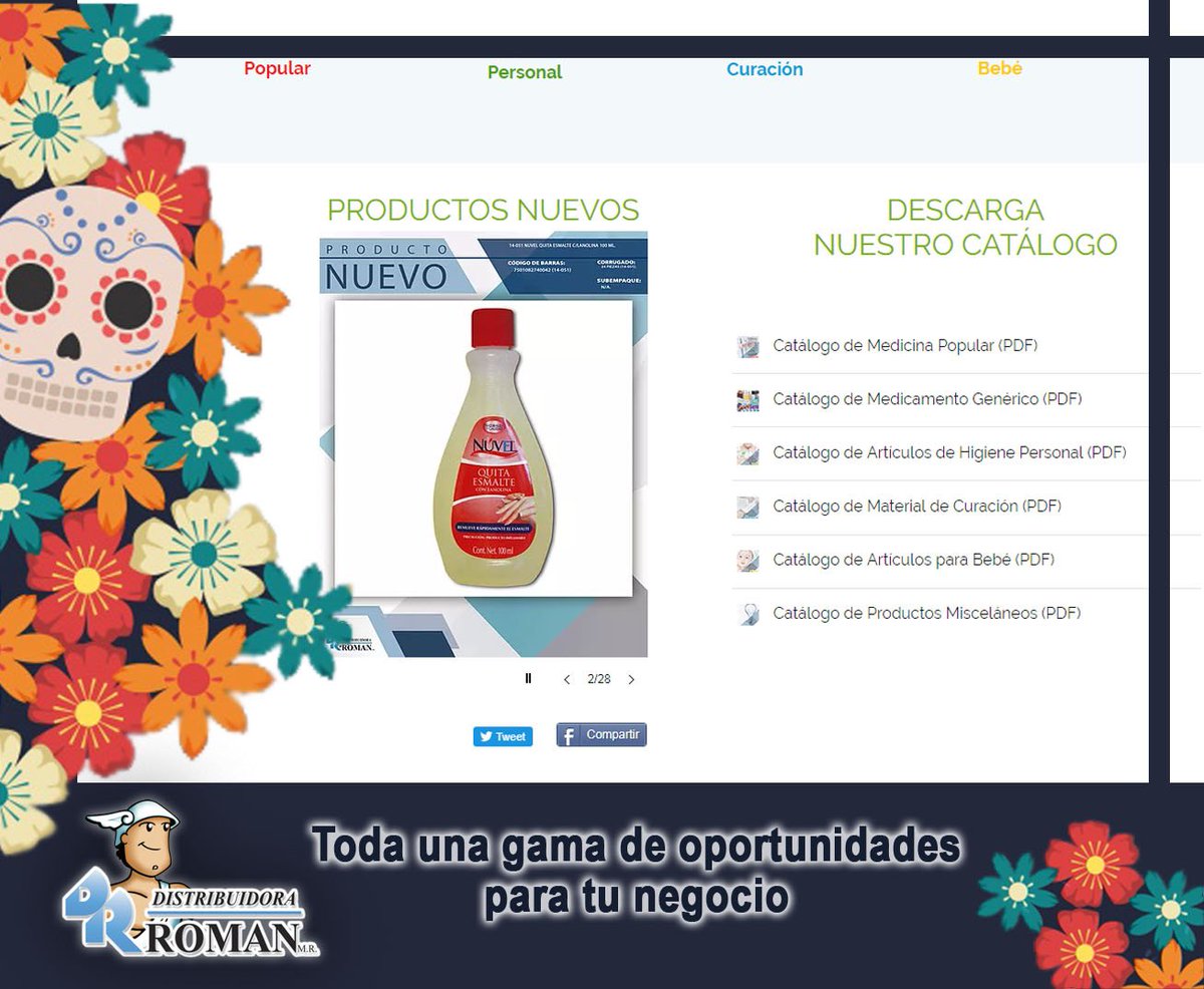 DistribuidRoman's tweet photo. En #DistribuidoraRomán encuentras #TodaUnaGamaDeOportunidadesParaTuNegocio
Conoce nuestros productos nuevos...
https://t.co/Mk42ZxtTPK https://t.co/94RK7vawXQ