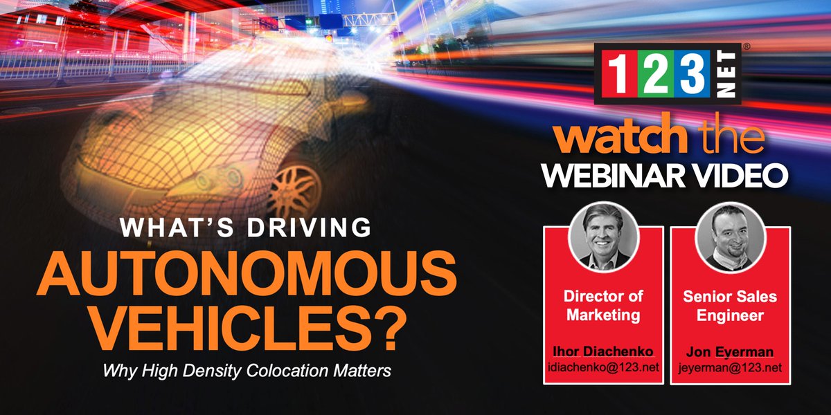 123NetInc's tweet image. High Density Data Centers are key to Autonomous Vehicles. If you missed our webinar, you can watch the replay: 123-13.wistia.com/medias/tni27i1…
#Autonomousvehicles #highdensitycolocation #highdensitycomputing #mobility #ISP #Michiganbusiness
