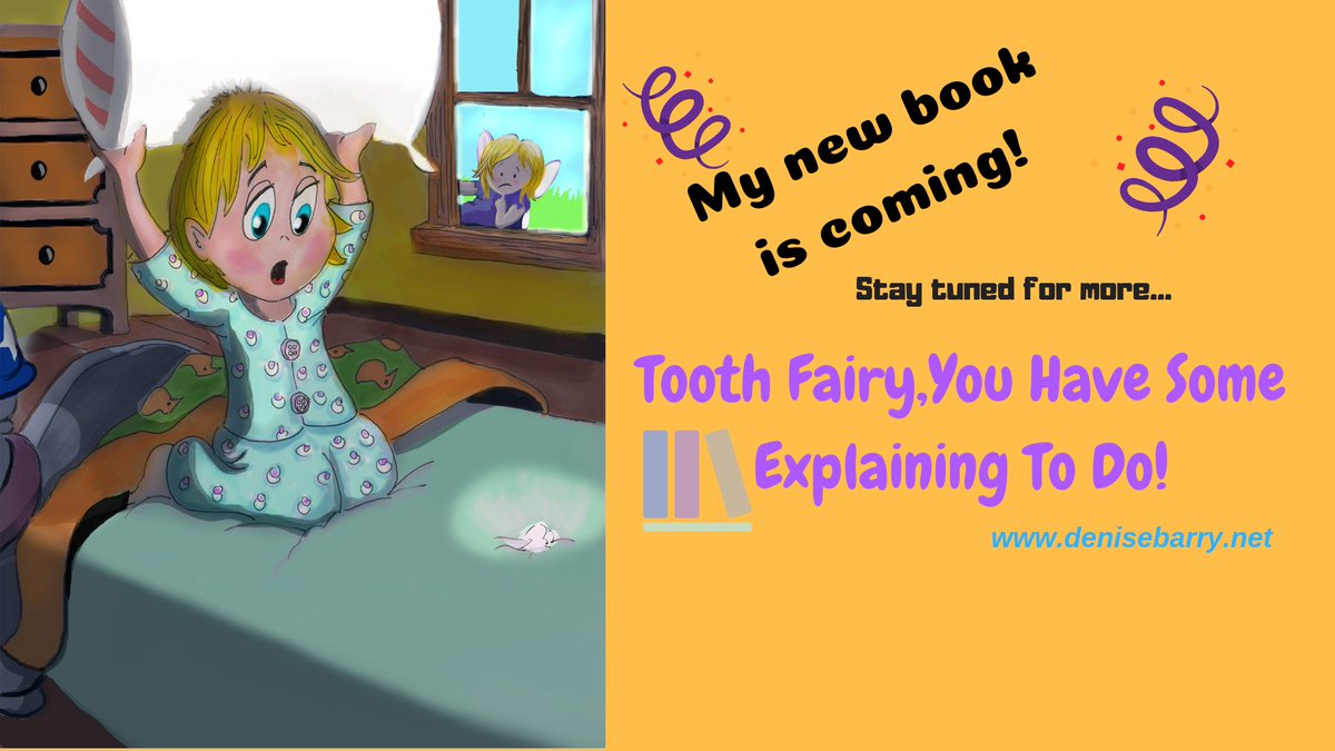 DeniseBarry's tweet photo. Illustrations are finished on my new book, Tooth Fairy, You Have Some Explaining To Do! Release date is coming...
#toothfairy #childrensbook https://t.co/Fc7oFbLFpf