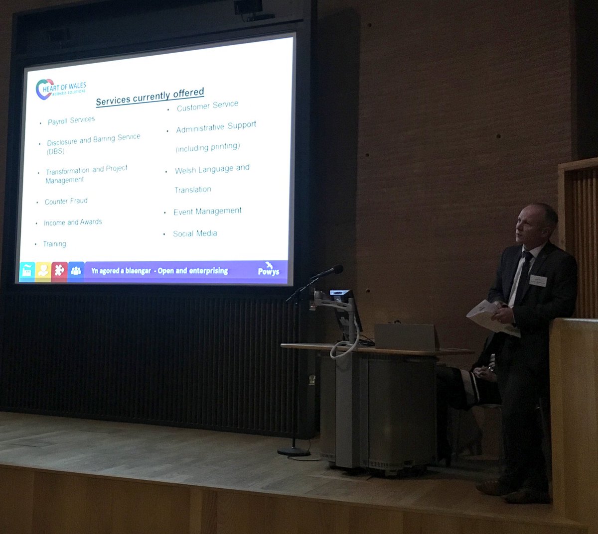 FoDDC_CEO's tweet photo. Colleagues from @PowysCC are explaining the range of services that our Heart of Wales Business Services team can offer. If any of the following are of interest please get in touch with @nicolawills67 #HWBS https://t.co/BpLHZBrFln