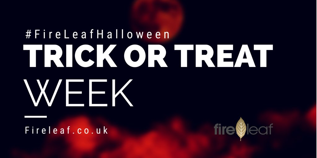 TRICK or TREAT #HuddersfieldHour 👻 🎃 

Use the hashtag #FireLeafHalloween

Opt for TRICK and we will give you our best tip on an area of marketing you need help with.

Or opt for TREAT and we will design your business a graphic to use on social media as you wish.