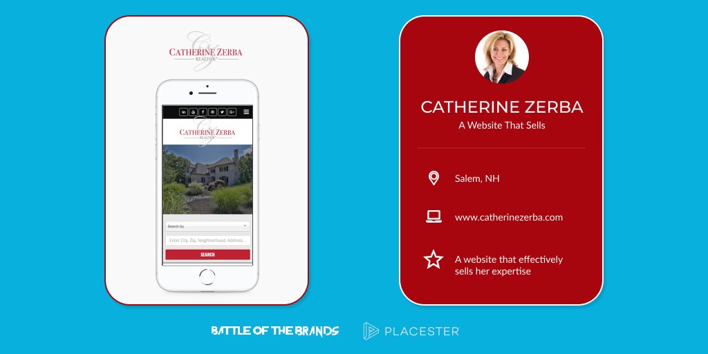 placester's tweet photo. Featured #botb18 Competitor: Meet Catherine Zerba, a #realtor putting her site to work for her business https://t.co/oLhp9mKzxm @CatherineZerba https://t.co/4NXPVdD8oU