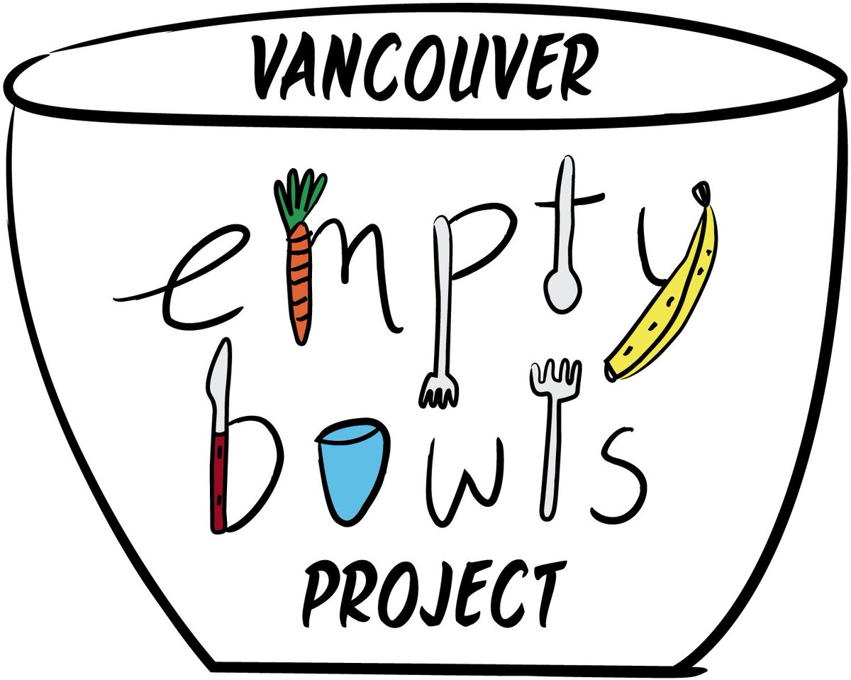 4nd Annual Empty Bowls Project  Vancouver 2018 @missjanaki WED NOV 28, 2018 GUESTS WILL CHOOSE A BOWL MADE BY A TALENTED POTTER TO TAKE HOME + DINNER! JULIE FROM EVERYONE AT THE TABLE WILL BE COOKING! DINNER TICKETS ARE $60 RESERVE: EMPTYBOWLSVANCOUVER@GMAIL.COM