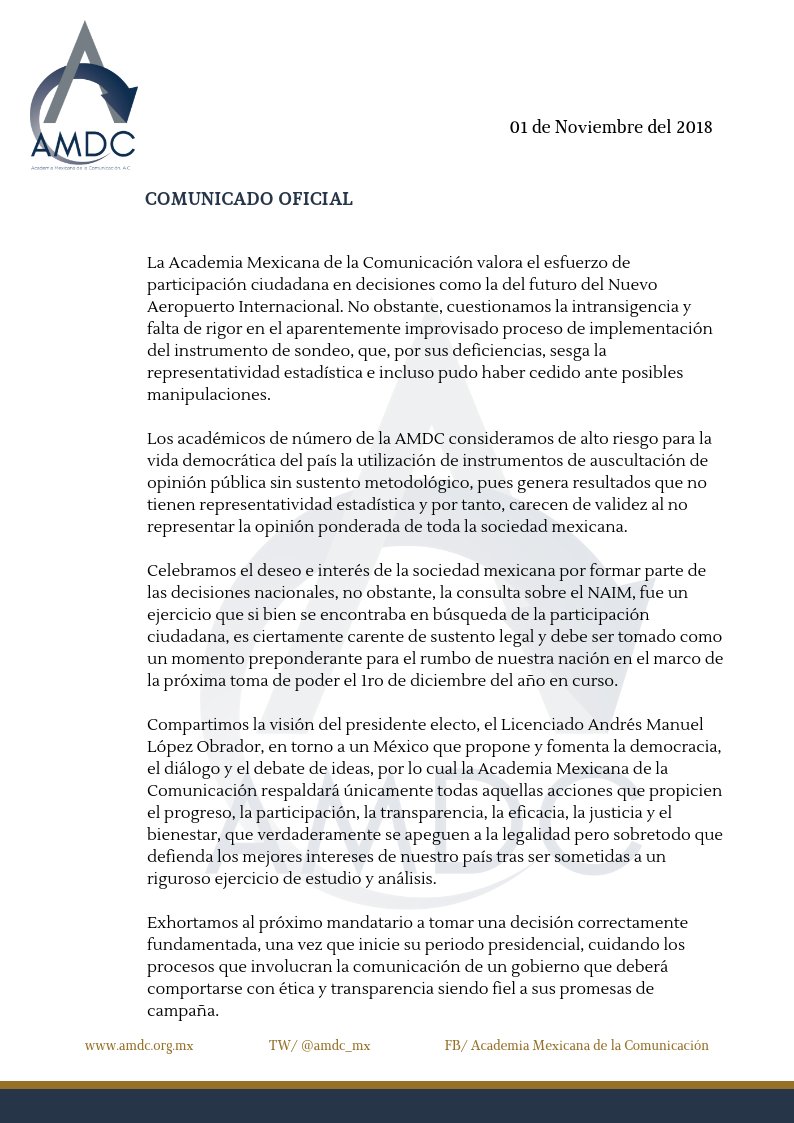 Academia Mexicana de la Comunicación tweet media