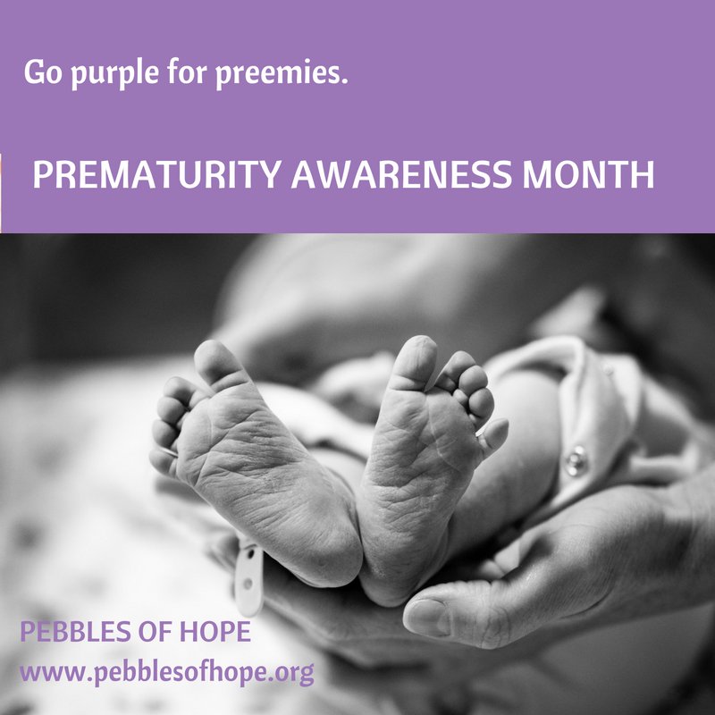 November is #PrematurityAwarenessMonth.  This month, we celebrate all preemies, their families and the amazing medical professionals that care for them. #preemies #nicu #prematurityawareness