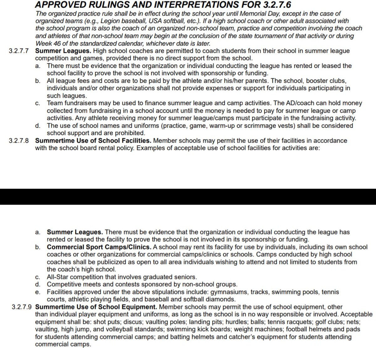 Prospects_NE's tweet photo. A concern of playing this summer is that a HS coach will hold it against the player for spring if he does not play summer for the legion post This is against @nsaahome bylaw 3.2.6.1

Baseball is no different than AAU Basketball, Club Volleyball or Soccer. You can choose your club https://t.co/mCEB0qlmKI