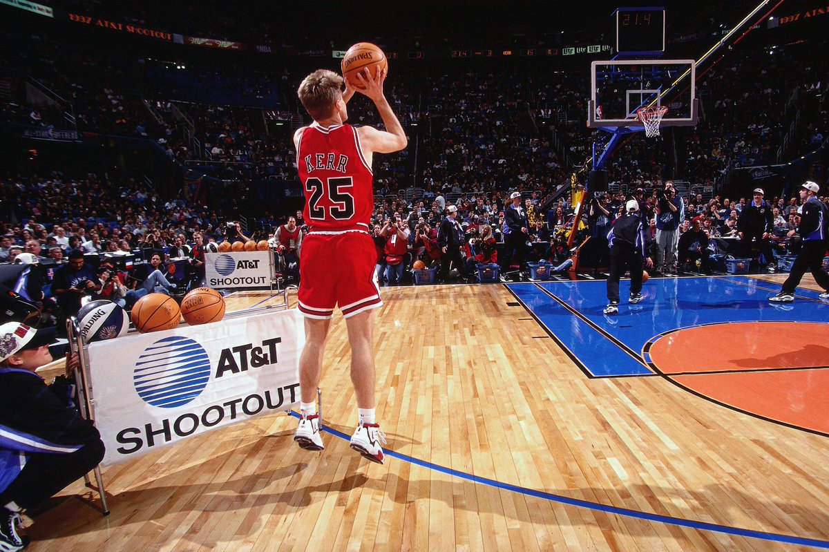 NBAAllStar on Twitter: "Cleveland #NBAAllStar 1997 #TBT... The  @chicagobulls' Steve Kerr wins the Three-Point Contest!  https://t.co/D4DyS7h8fM" / Twitter