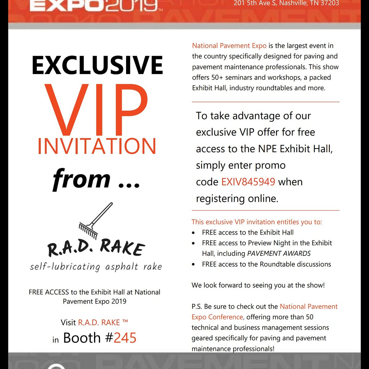 rad_rake's tweet image. Come check us out at the National Paving Expo in Nashville. We are R.A.D RAKE, the self-lubricating asphalt rake.
#blacktop #paving