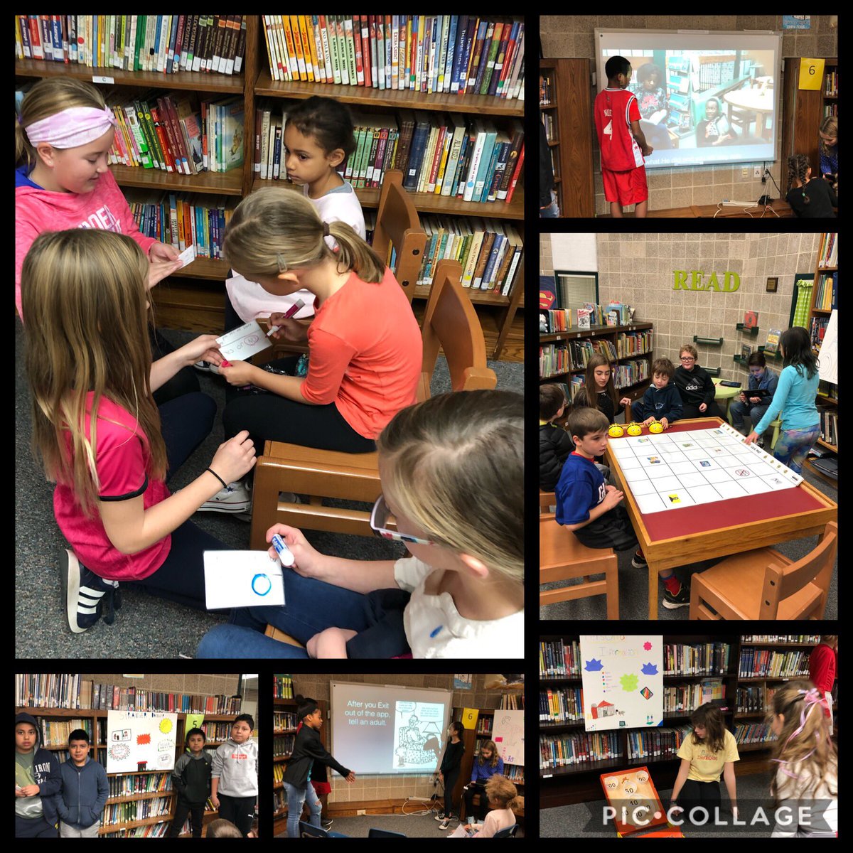 anniekorb_ITC's tweet photo. Yesterday’s Digital Citizenship fair was a hit! Thanks @readerroberts for inspiring the kiddos with this project that got them thinking and leading! So proud of my fifth graders final products! #outoftheboxthinkers https://t.co/gZF8hYOcVp