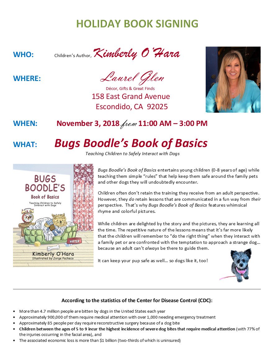 BugsBoodle's tweet photo. If you happen to be in Escondido, CA, this Saturday, come to 😀see me at my book signing! https://t.co/uPz78rtqog