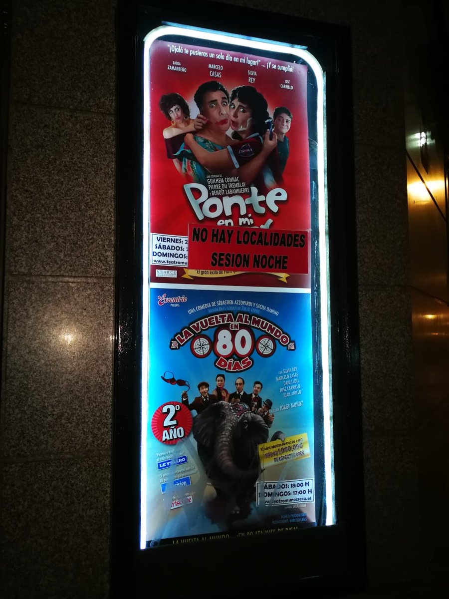 MunozSecaMadrid's tweet photo. ¡EMPEZAMOS EL PUENTE A LO GRANDE! 🎉

Todas las localidades agotadas en las funciones de hoy de @VeoAUmberto y #PonteEnMiLugar👏

¿Y tu todavía sin entradas para las próximas funciones? ¡Corre, que vuelan! 😎

¡¡GRACIAS MADRID!! Seguimos mañana con más risas y diversión 🤣 https://t.co/LJgWcvHOdn