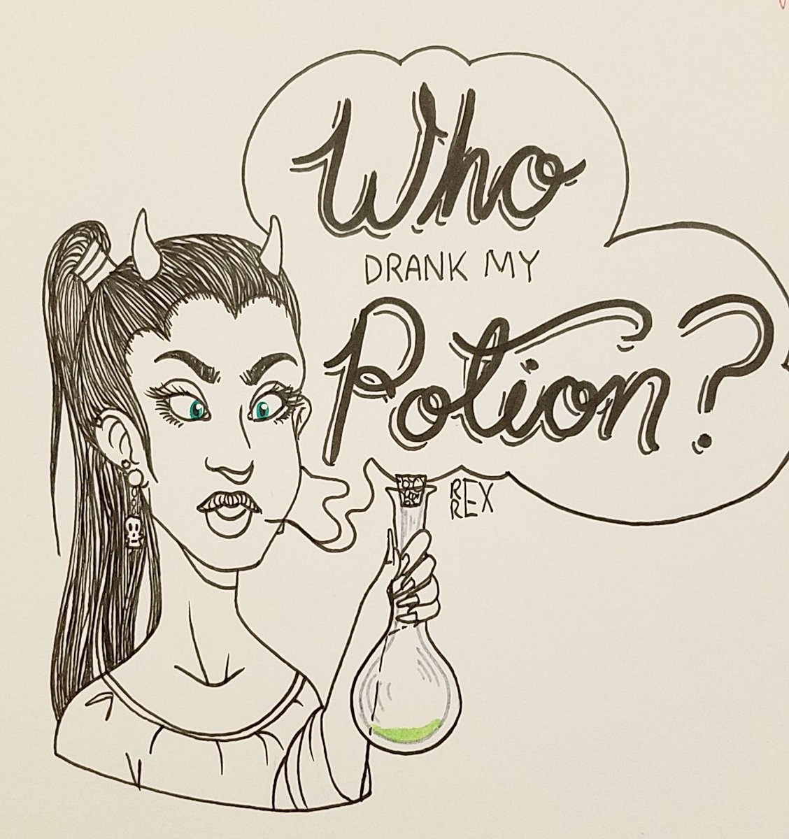 DRAWLLOWEEN DAY 20- Who Drank My Potion?
#Drawlloween2018 #Drawlloween