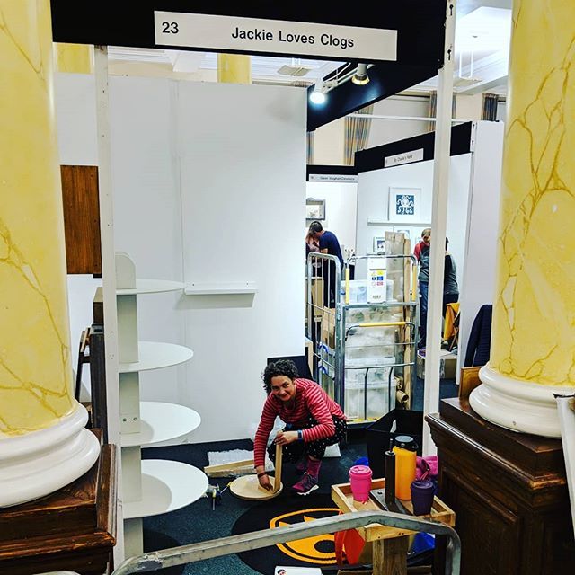 jackieloveclogs's tweet photo. The chaos of set up!
#madebyhand #Cardiff #MBHCardiff @craftfestival #cardiffcityhall #clogshop #jackielovesclogs @jackielovesclogs #clogs #craft #designermaker #craftfair #craftfestival #MeettheMakers https://t.co/LTv2eAokBv https://t.co/TGcwk0xCP8