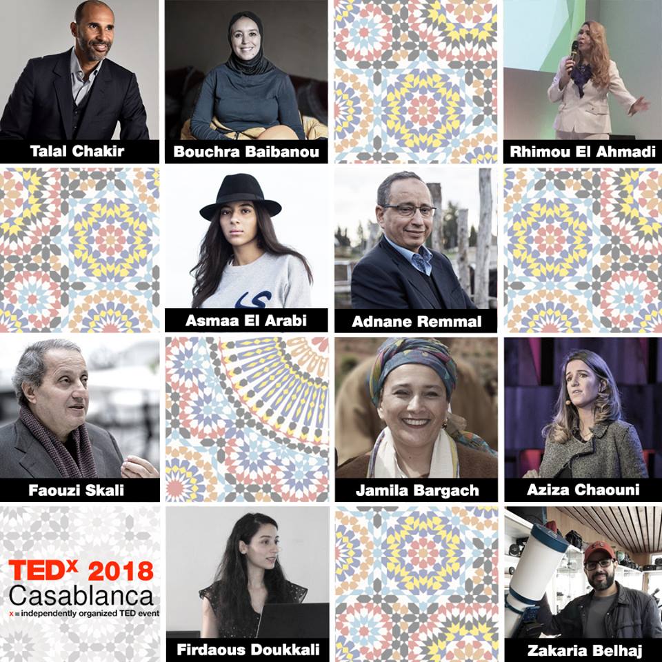 Redécouvrez l'ensemble des Conférenciers du TEDxCasablanca 2018 !
A travers leurs idées, des projets inspirants et innovants au Programme
Réservez vos places sur: tinyurl.com/y9cdys8k 
#TEDxCasablanca #TEDx #Casablanca #Rediscover