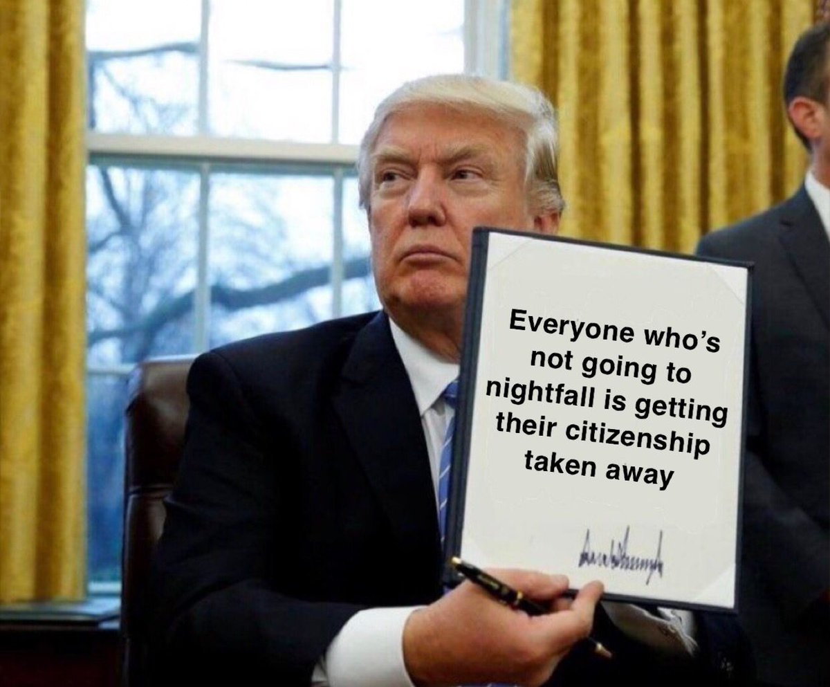 Wide_Awake_Ent's tweet photo. ๐ขPSA The president has officially signed a new executive order. โ๐ฝ
https://t.co/xMlWBktWFE
#Nightfall2018 @NightfallExp https://t.co/8RDkonx0FF