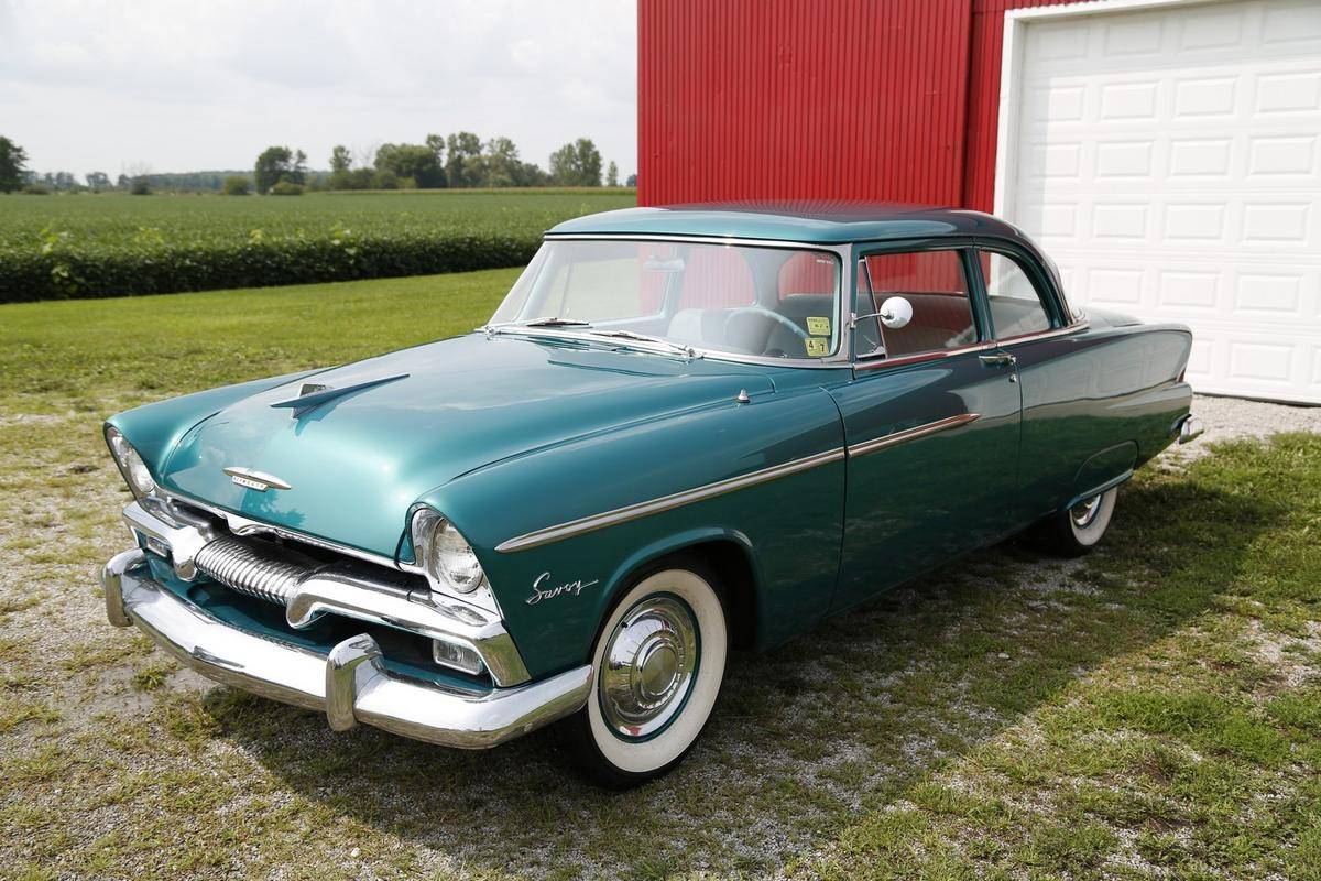 Customs_Classic's tweet image. Hemmings Find of the Day  1955 Plymouth Savoy From the sellers description:For sale is a 1955 Plymouth Savoy Club Coupe. It is a 3-speed manual and has 54,943 original miles. The exterior color is Largo Green Metallic and the interior is a combinatio bit.ly/2xJJAUe
