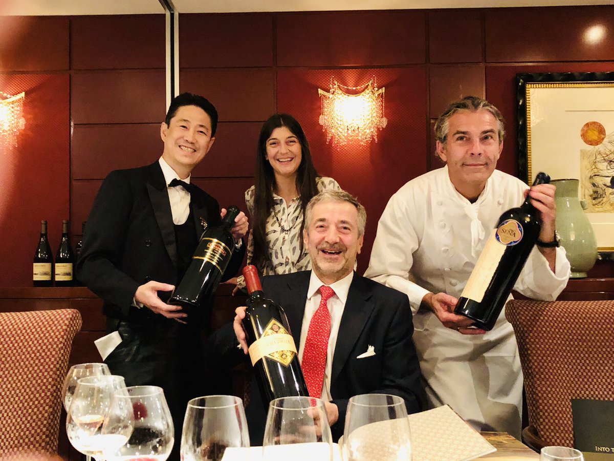 eduardochadwick's tweet photo. Warm thanks to our Japanese dear friends and to my daughter Magui for the wonderful reception of our 2016 Vintage at Le Saison Tokyo ; a cool vintage of the greatest finesse. https://t.co/y6RHxnfItp