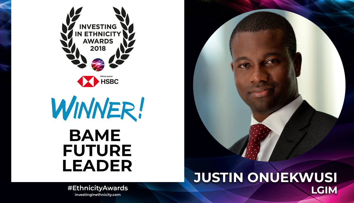 EthnicityInvest's tweet image. Congratulations to Justin Onuekwusi (@nukki20) of @LGIM on winning the *Future Leader* category at the #EthnicityAwards!