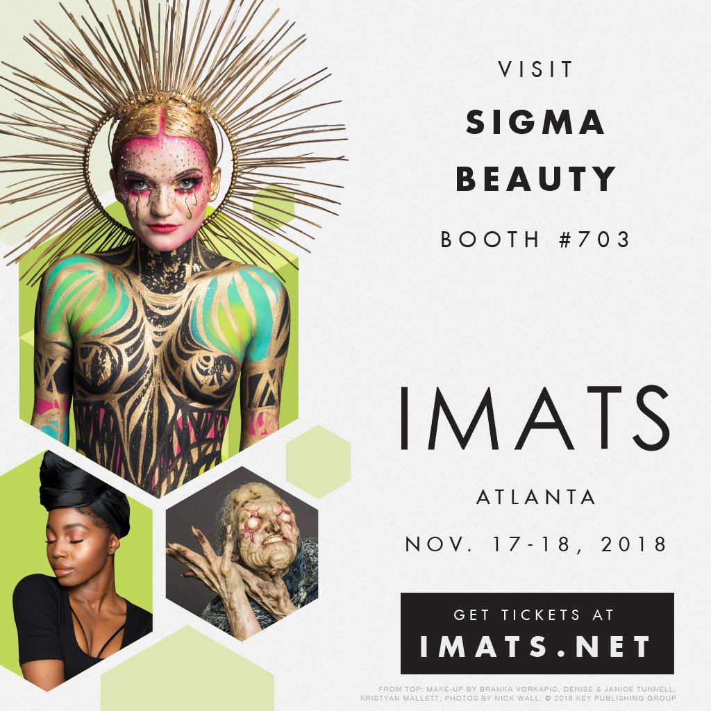 SigmaBeauty's tweet image. Attention beauties! We're so excited to announce that #Sigma will be attending @IMATS Atlanta for the first time ever! 🙌 Get your tickets here: bit.ly/2Oi4Dml

#IMATS #sigmabeauty #sigmabrushes #imatsATLANTA