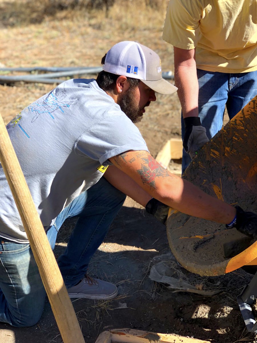 AbilityEXP's tweet photo. Ability Camp at Rocky Mountain Village was a success! 43 Brothers from @PiKapp_UNCO &amp; @PiKapp_UCCS attended. The major project was creating a foundation for a new ramp up to their climbing wall. Support future Ability Camps by signing up for #BeardsGiving: https://t.co/ikgtQlfGEN https://t.co/As7ibnps0z
