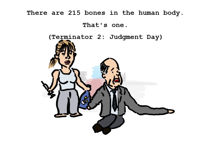 よしだゆうじ A Twitter Terminator 2 Judgment Day There Are 215 Bones In The Human Body That S One T Co Hfahfxfhg2 名曲や映画のイラスト投稿中 Terminator 2 ターミネーター２ 映画挿絵 Illustration イラスト T Co Hh5lw0uhhs