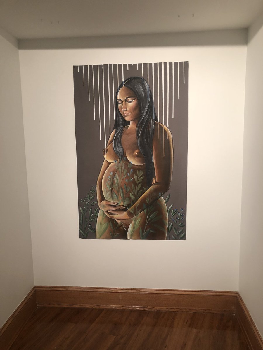 brionasimone's tweet photo. Nanibah Chacon’s Closing Reception, and her exhibition, Ni’hoosdzáán(The Female Ground). @wocimsu https://t.co/vBmdoy7aQi
