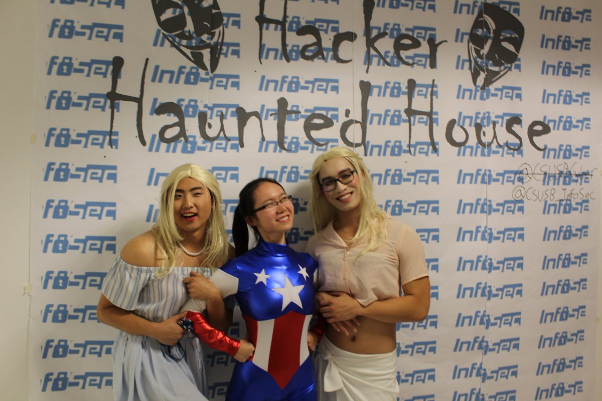 CSUSB_InfoSec's tweet photo. Hacker Haunted House!!! BOO! https://t.co/3uGNrM68nI