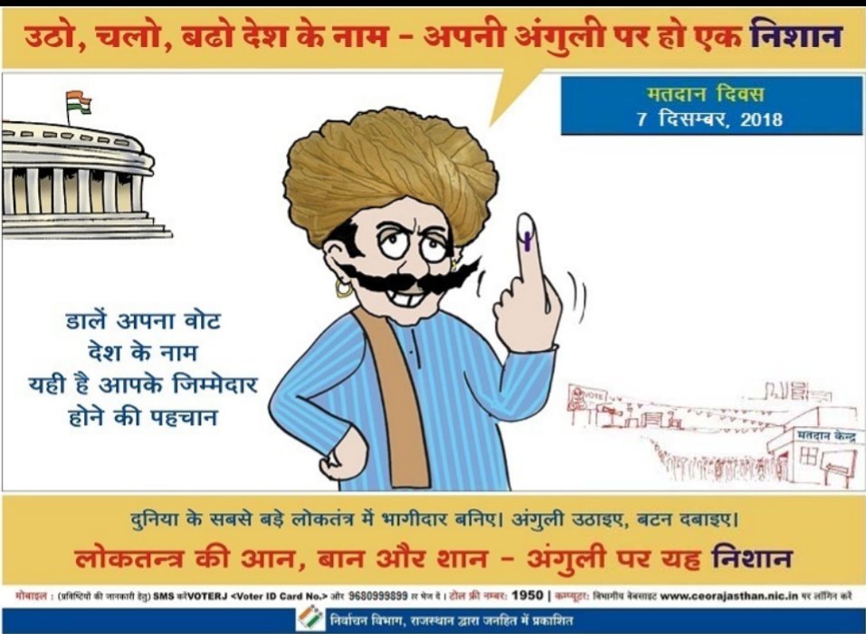 Voting is not just a right, it your Responsibility . So you must cast your vote to show your responsibility for Nation! DEO JJN#