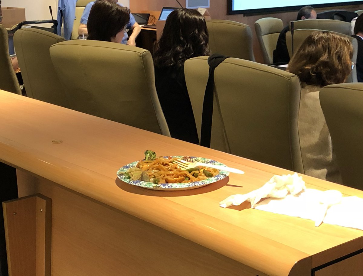 What happens when the morning agenda runs into lunch and your colleague is up first for the afternoon. Improving lives and communities is hard work.