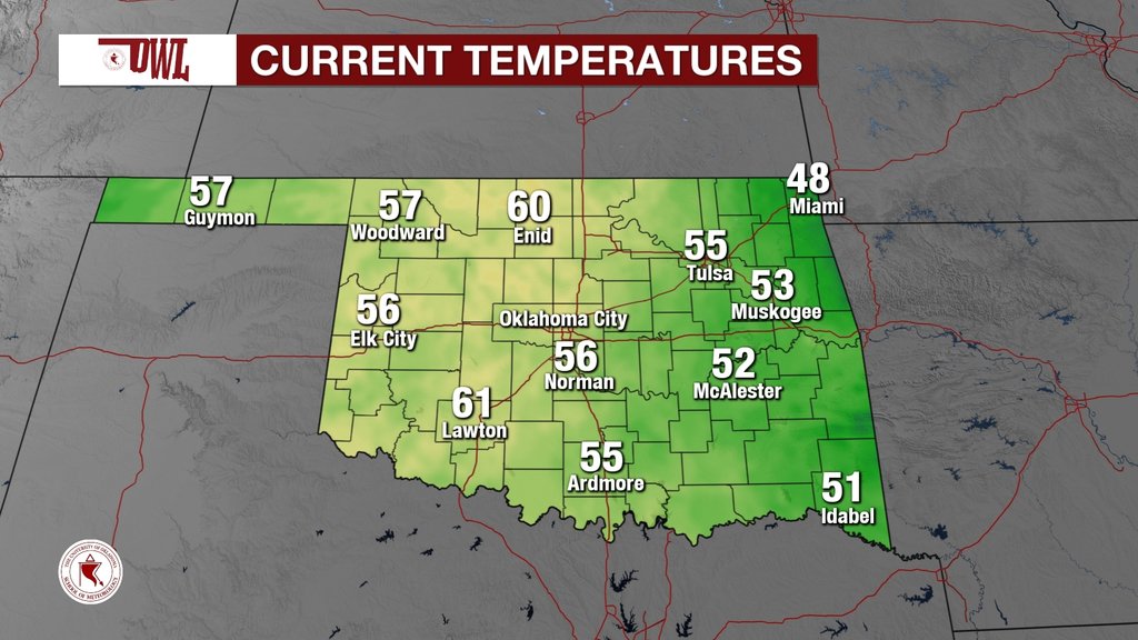 Oklahoma Weather Lab on Twitter "Sunset in Norman for November 01
