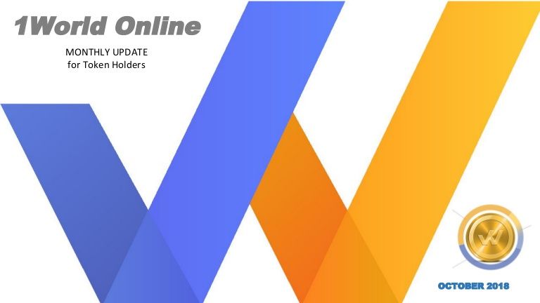 1World_Online's tweet photo. In case you missed it, check out #1WorldOnline's monthly progress update presentation from October webinar via #SlideShare 👇
https://t.co/Exldzdk6Vd https://t.co/ybeYhQOz4n