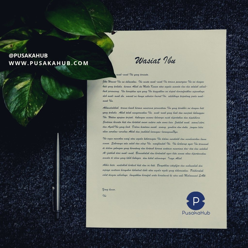 PusakaHub's tweet image. Tersentuh hati bila baca wasiat ini, bersediakah kita?
#pengurusan #pusaka #pusakahub