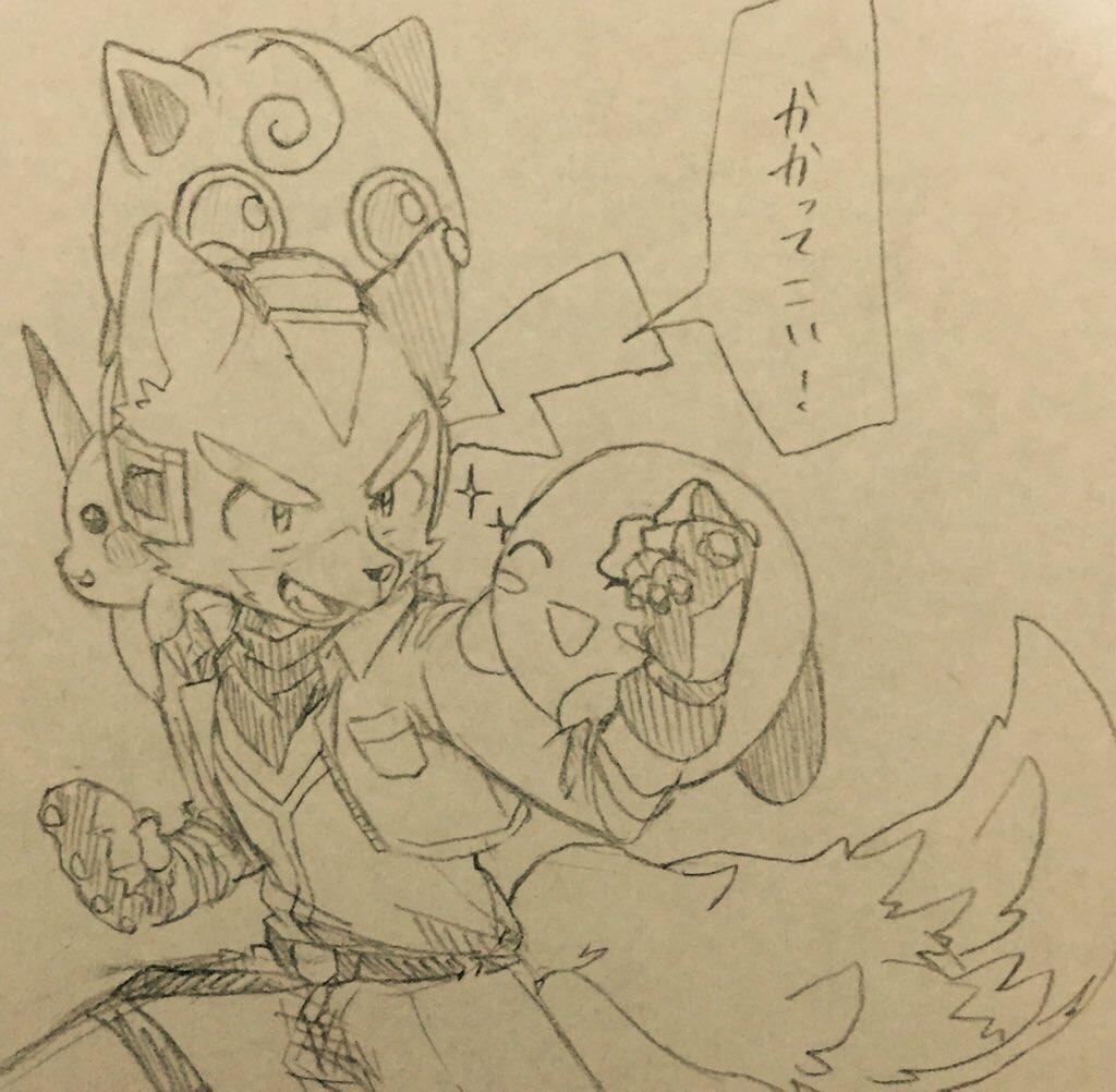 おれがカービィちゃんとフォックスを推しているファンアートです 